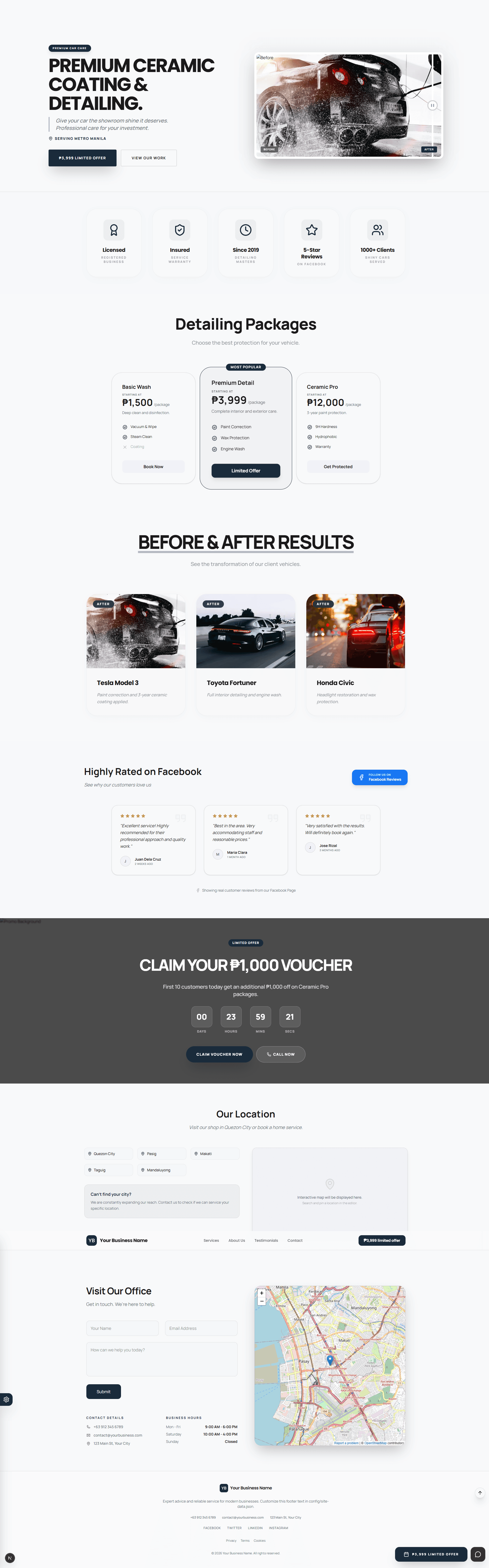 Car Detailing template preview